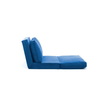 Modrá rozkladacia pohovka 120 cm Taida – Balcab Home - Image 3