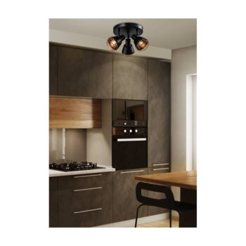Čierne kovové stropné svietidlo Neria - Candellux Lighting - Image 2