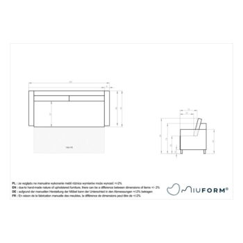 Svetlohnedá rozkladacia pohovka 207 cm Simon – Miuform - Image 9