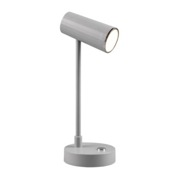 Svetlosivá LED stolová lampa so stmievačom (výška  28 cm) Lenny – Trio – Obrázok 2