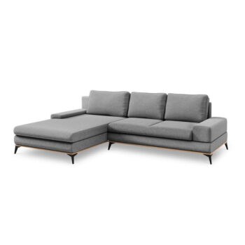 Sivá rozkladacia rohová pohovka Windsor & Co Sofas Planet, ľavý roh – Obrázok 2