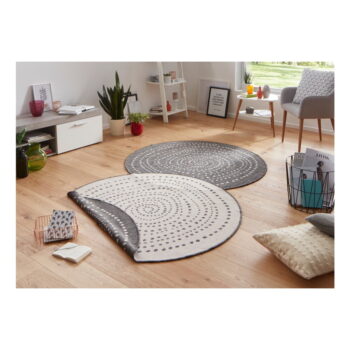 Sivý vonkajší koberec NORTHRUGS Bali, ⌀ 140 cm - Image 2