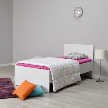 Biela jednolôžková posteľ 90x190 cm KRY – Kalune Design - Image 4