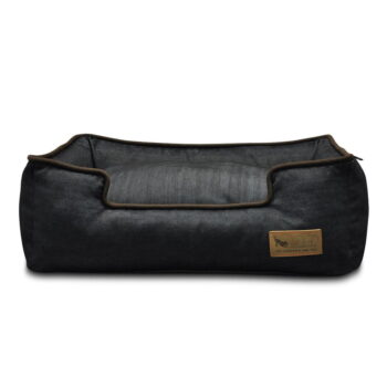 Tmavomodrý pelech pre psa 100x75 cm Lounge Bed Denim Medieval Blue / Dark Chocolate L – P.L.A.Y. - Image 4