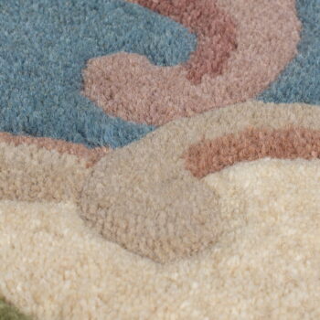 Modrý koberec z vlny Flair Rugs Aubusson, 75 × 150 cm – Obrázok 3