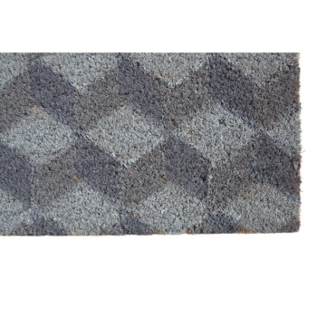 Rohožka z kokosového vlákna 40x60 cm Grey Cube – Premier Housewares - Image 3