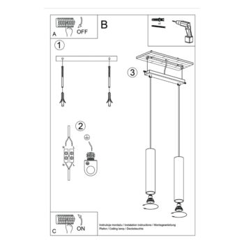 Krémové závesné svietidlo Castro – Nice Lamps - Image 8