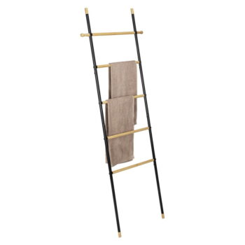 Čierny/prírodný kovový dekoratívny rebrík Loft - Wenko – Obrázok 4