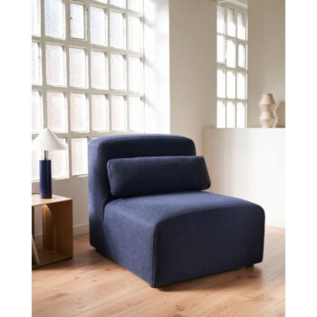Tmavomodrý modul pohovky (stredový diel) Neom – Kave Home - Image 5