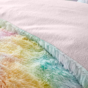 Detské obliečky na jednolôžko z mikroplyšu 135x200 cm Rainbow Cuddly – ​​Catherine Lansfield - Image 4