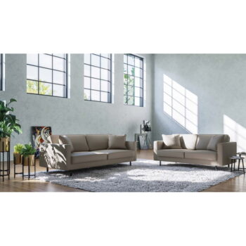 Svetlohnedá kožená pohovka 207 cm Kobo – MESONICA - Image 3
