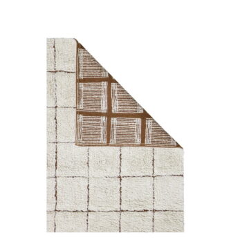 Krémový prateľný ručne tkaný bavlnený koberec 200x300 cm Mosaic – Lorena Canals – Obrázok 7