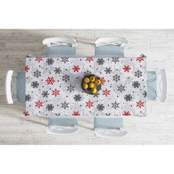 Vianočný obrus s prímesou bavlny Minimalist Cushion Covers Red Christmas, 140 x 180 cm - Image 2