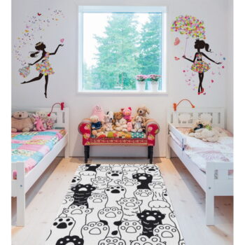 Čierno-biely detský koberec 100x140 cm Happy Paws – Oyo Concept - Image 2