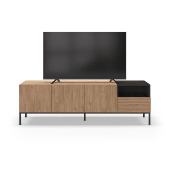 TV stolík v prírodnej farbe 180x55 cm Cailin – Marckeric - Image 8
