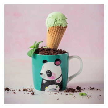 Tyrkysový porcelánový hrnček Maxwell & Williams Pete Cromer Panda, 375 ml - Image 2