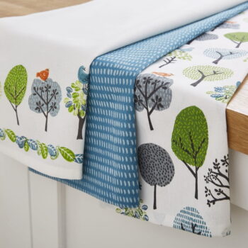 Utierky, zástera a chňapka v súprave 5 ks Forest Birds – Cooksmart ® - Image 5
