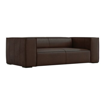 Tmavohnedá kožená pohovka 212 cm Madame - Windsor & Co Sofas - Image 2
