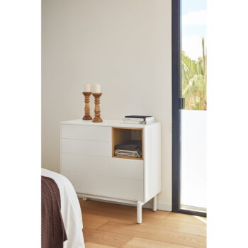Krémovobiela komoda Teulat Corvo, 90 x 90 cm - Image 6