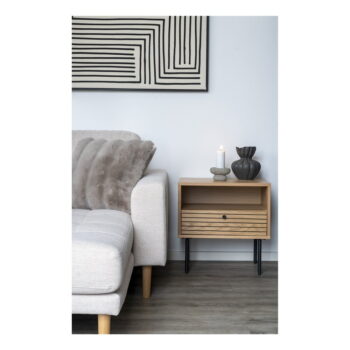 Odkladací stolík s doskou v dubovom dekore 40x50 cm Kyoto – House Nordic - Image 2