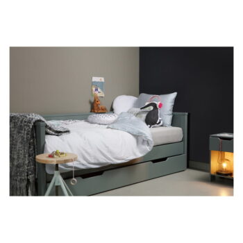 Zelená jednolôžková posteľ 90x200 cm Nikki – WOOOD – Obrázok 5