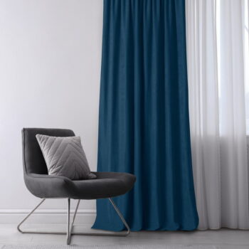 Tmavomodrý záves 140x225 cm Milana - Homede - Image 2