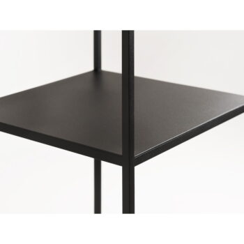 Čierna kovová knižnica CustomForm Tensio, výška 140 cm - Image 5