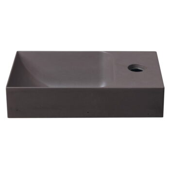 Tmavohnedé betónové umývadlo 31x17 cm Piccolino – Sapho – Obrázok 4