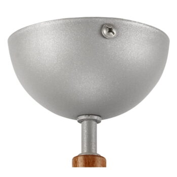 Sivo-hnedé stropné svietidlo s kovovým tienidlom ø 15 cm Marcello – LAMKUR – Obrázok 6