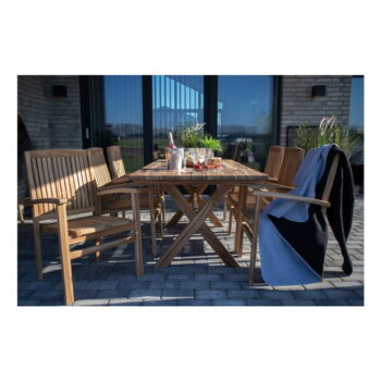Vonkajší jedálenský stôl z recyklovaného teakového dreva House Nordic Murcia, dĺžka 200 cm - Image 2