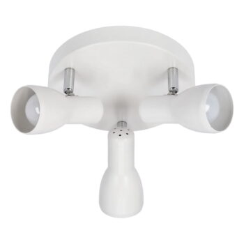 Biele stropné svietidlo s kovovým tienidlom 29x29 cm Picardo – Candellux Lighting - Image 8