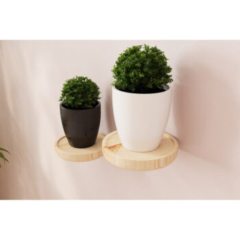 Police z borovicového dreva v prírodnej farbe 12 cm Zyd – Kalune Design - Image 2