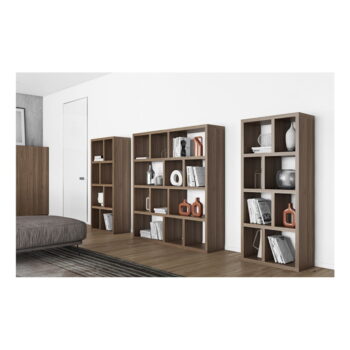 Knižnica v dekore orecha v prírodnej farbe 150x159 cm Berlin – TemaHome - Image 8