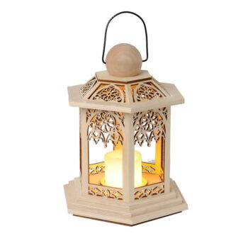 LED lampáš v prírodnej farbe (výška 20 cm) Lace – Star Trading – Obrázok 3
