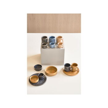 Súprava 2 modrých porcelánových hrnčekov Villa Collection Fjord, 250 ml - Image 2