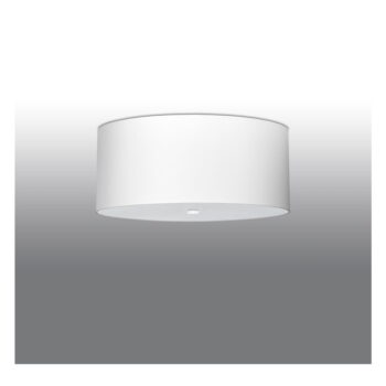 Biele stropné svietidlo s textilným tienidlom ø 60 cm Volta – Nice Lamps - Image 3
