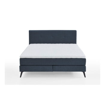 Tmavomodrá boxspring posteľ 180x200 cm ANCONA – Meise Möbel - Image 3