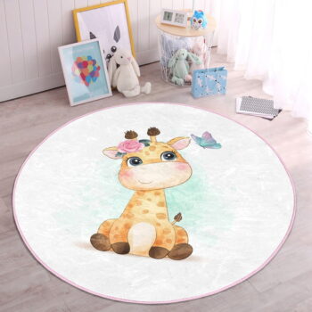 Biely detský koberec ø 120 cm Comfort – Mila Home - Image 6