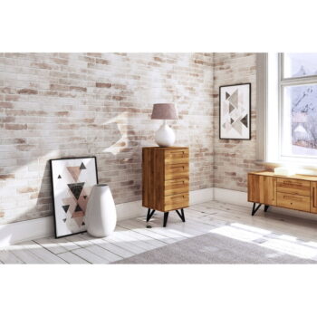 Vysoká komoda z dubového dreva 45x100 cm Golo - The Beds - Image 5