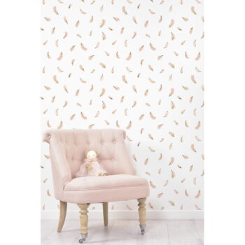 Detská tapeta 10 m x 50 cm Gold Feathers – Lilipinso – Obrázok 3