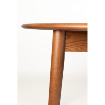 Okrúhly rozkladací jedálenský stôl s prídavnou doskou s doskou v dekore orechového dreva ø 120 cm Twist – Zuiver - Image 7