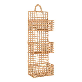 Poschodová kovová polica v prírodnej farbe 25 cm Sines – House Nordic - Image 2
