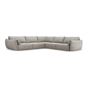 Svetlosivá rohová pohovka (variabilná) Vanda - Mazzini Sofas - Image 2