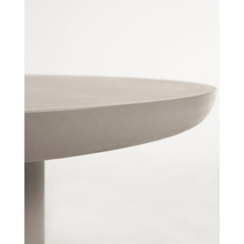 Betónový záhradný jedálenský stôl ø 110 cm Taimi – Kave Home - Image 2