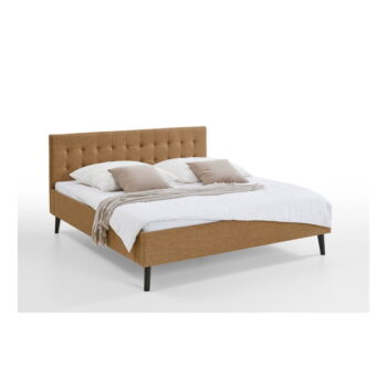 Hnedá čalúnená dvojlôžková posteľ 180x200 cm Empire – Meise Möbel – Obrázok 6