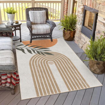 Krémový prateľný koberec 120x180 cm Dot Arch – Mila Home – Obrázok 2