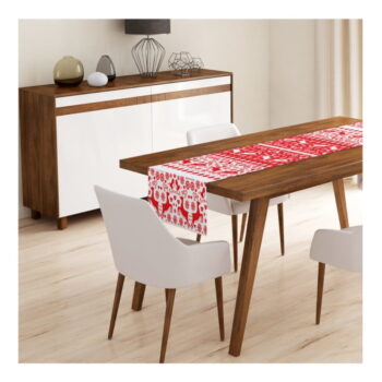 Súprava 4 vianočných obliečok na vankúš a behúň na stôl Minimalist Cushion Covers Christmas - Image 7