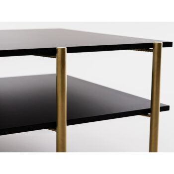 Čierny konferenčný stolík s čiernou doskou 100x65 cm Rave - CustomForm - Image 5
