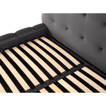 Sivá čalúnená dvojlôžková posteľ s úložným priestorom s roštom 160x200 cm Bali – Cosmopolitan Design - Image 8
