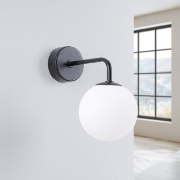 Čierno-biele nástenné svietidlo Beam – Nice Lamps - Image 4